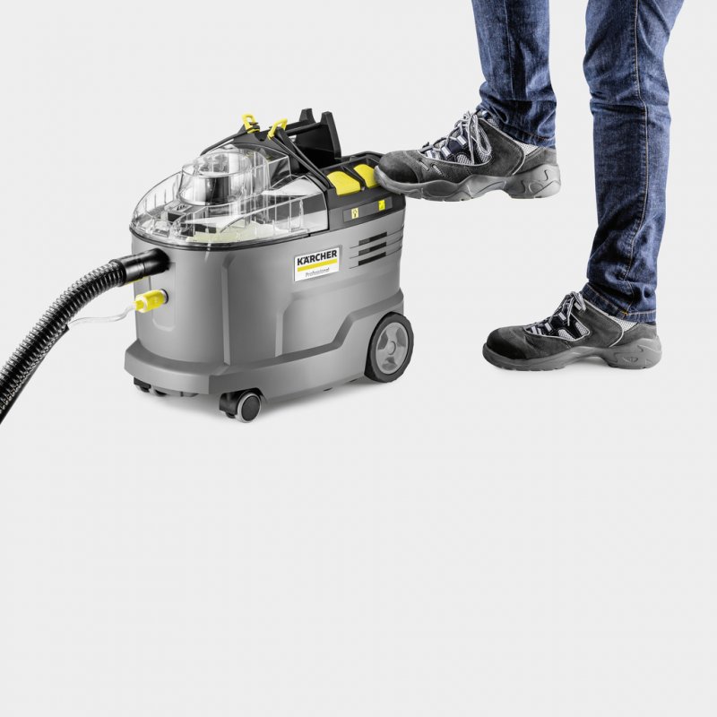 Aspirator cu spalare profesional cu acumulatori 36V, SOLO, tip Puzzi 9/1 Bp