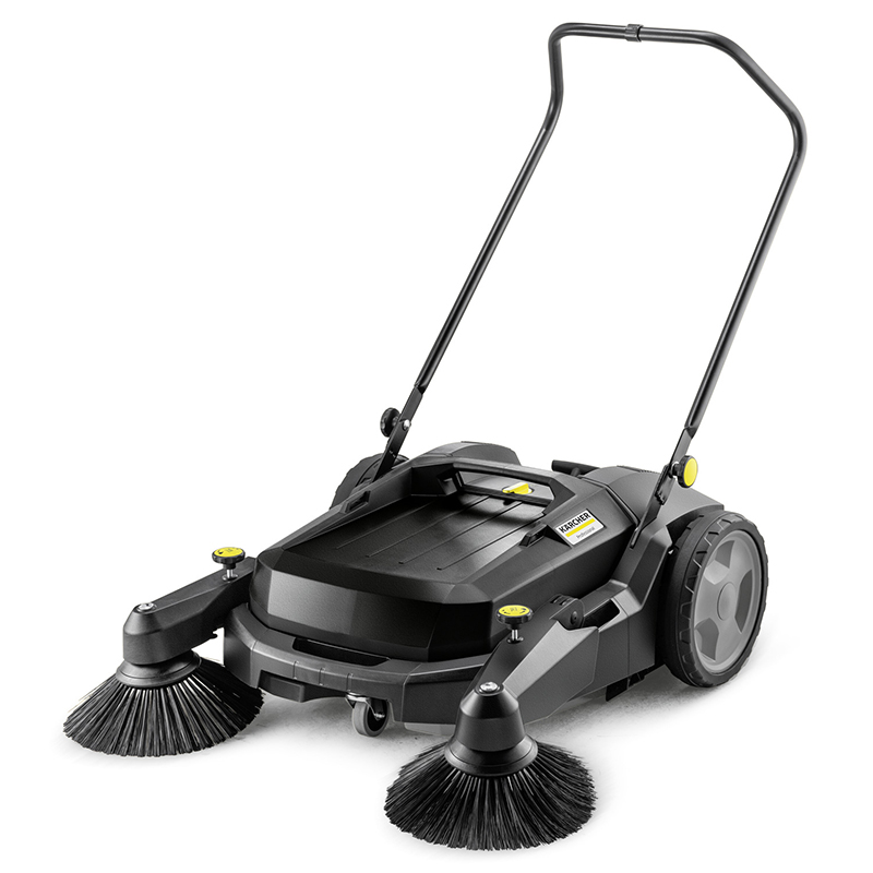 Masina de maturat manuala profesionala, cu doua maturi KM 70/20 C 2SB Go!Further, cadou accesoriu de colectare a gunoiului ABS