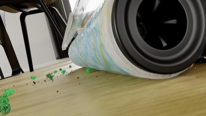 Mop si aspirator cu acumulator 18V, rola 240mm, Karcher FCV 3 Extra+