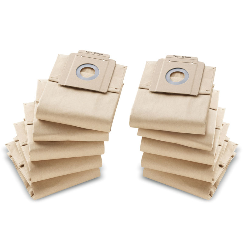 Set 10 saci filtrare din hartie pentru aspiratoare Karcher T7/1, T9/1, T10/1