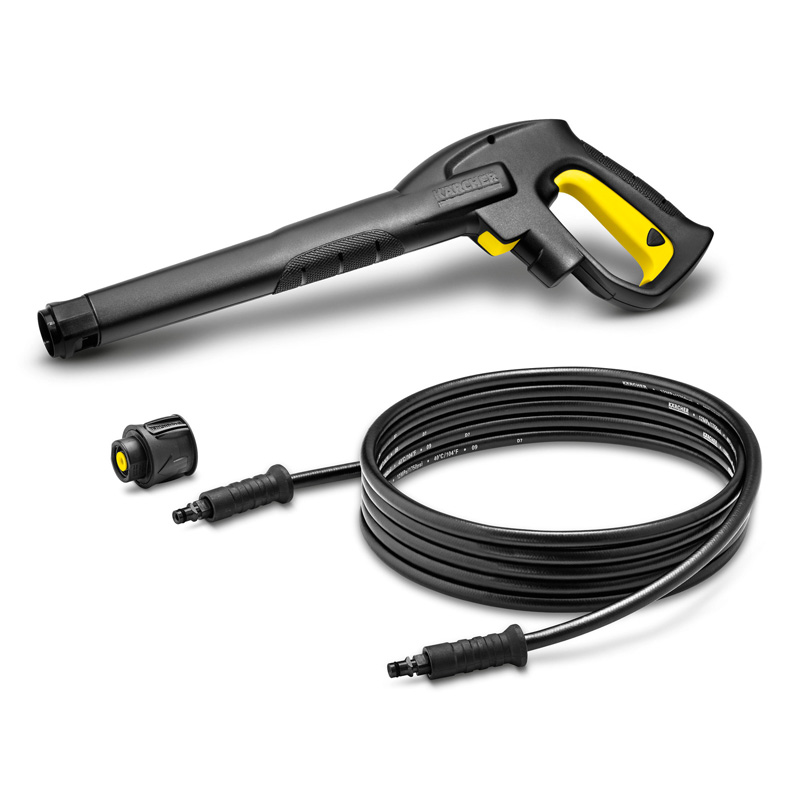 Set furtun de inalta presiune 4 m cu pistol de declansare si adaptor rapid, compatibil cu gama K2, Karcher tip HK 4