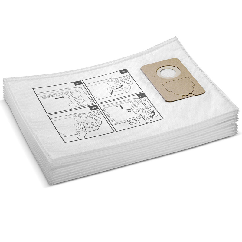 Set 10 saci filtrare din pasla vlies pentru CV30/2 Bp, Karcher