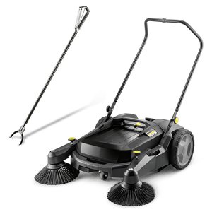 Masina de maturat manuala profesionala, cu doua maturi KM 70/20 C 2SB Go!Further, cadou accesoriu de colectare a gunoiului ABS